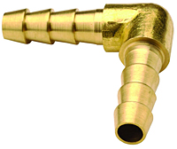 Hose Barb  90o Elbow Splicer-Brass