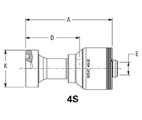 SAE Code 61 Flange  4S 2D