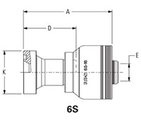 SAE Code 61 Flange 6S 2D