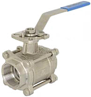 Ball Valve 3 piece SS