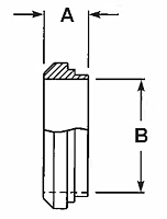 Short Plain Bevel Seat Weld Ferrules-2