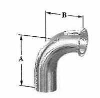 Bradford™ 90º Clamp x Weld Elbows