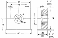 Beta Clamps Standard Rubber Insert-2