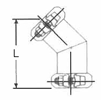 45º Short Elbow for Rigid Pipe-2