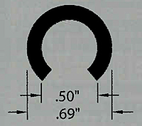 1/2 in Full Round Snap-On (AR550)