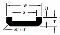 <!--Duravar® Chain Guide Profile (AR2-CG2040VNL-10, AR2-CG2050VNL-10, AR2-CG2060VNL-10, AR2-CG2080VNL-10, AR2-CG2100VNL-10)-->