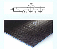 Ultrasync Belt with longitudinal Rib Pattern