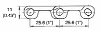 M2511 Mesh Top Dimensions