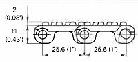 M2514 Nub Top Dimensions