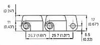 M2586 Raised Rib Dimensions