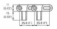 M2540 Radius Flush Grid Dimensions