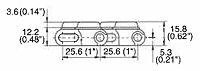 M2540 Radius GripTop Dimensions