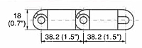 M3843 Tight Radius Dimensions