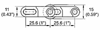 M2540 Roller Top Dimensions