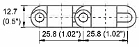 M2543 Tight Radius Dimensions