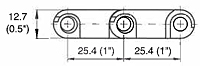 M2620 Flat Top Heavy Duty Dimensions