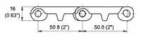 M5011 Perforated Flat Top Dimensions