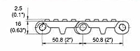 M5014 Nub Top Dimensions