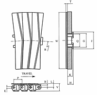 Uni® 882 SC-TAB Side Flexing Plastic Impact-Resistant Chains-2