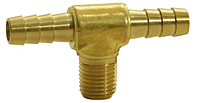 Hose Barb Tee Splicer-Brass