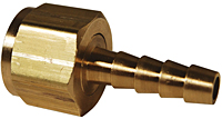 Brass Female NPSM Swivel x Hose Barb-Ball Seat Type