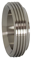 Short Threaded Bevel Seat Weld Ferrule