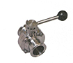 Clamp End Butterfly Valve with Pull Handle