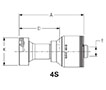 SAE Code 61 Flange  4S 2D