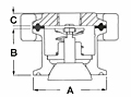 Air Blow Check Valves (B45BC-R100150, B45BC-R200, B45BC-R250, B45BC-R300, B45BC-R400)-2