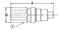 FD96 Series High Pressure Thread Together Flush Face Couplings (FD96-1002-06-06)-2