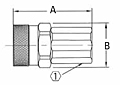 FD96 Series High Pressure Thread Together Flush Face Couplings (FD96-1001-06-06)-2