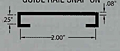 1/4 in x 2 in Guide Rail Snap-On (AR520)