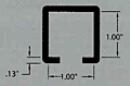 1 in x 1 in Guide Rail Snap-On (AR524)