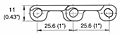 M2510 Flat Top Dimensions