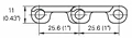 M2516 Diamond Top Dimensions