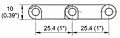 M2520 Flat Top Dimensions