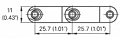 M2585-S0 Flush Grid Dimensions