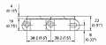 M3843 Tight Radius GripTop Dimensions