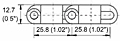 M2543 Tight Radius Dimensions