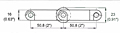 M5032 Roller Top 2 in Dimensions