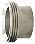 Long Threaded Bevel Seat Weld Ferrule